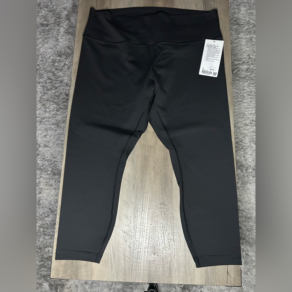 NWT Lululemon Wunder Under HR Leggings 25” *luon* Sz 20 *black*